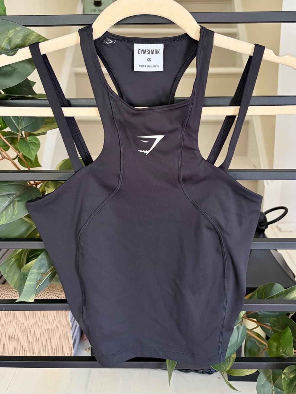 Gymshark Black Racerback Training Tank Top XS Athletic Workout